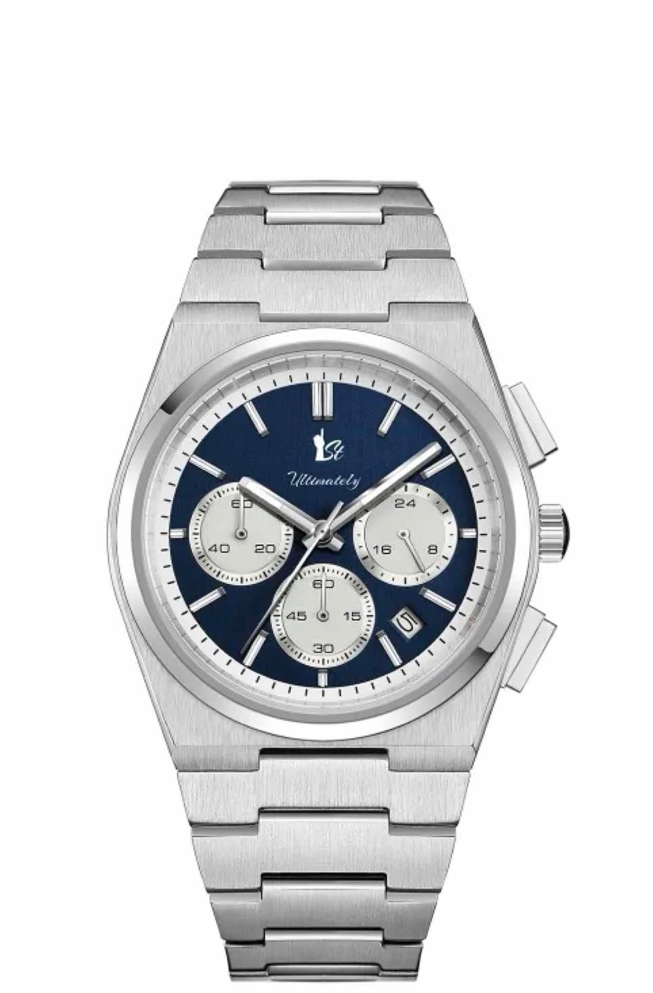 Chronographed Presidential Navy Blue