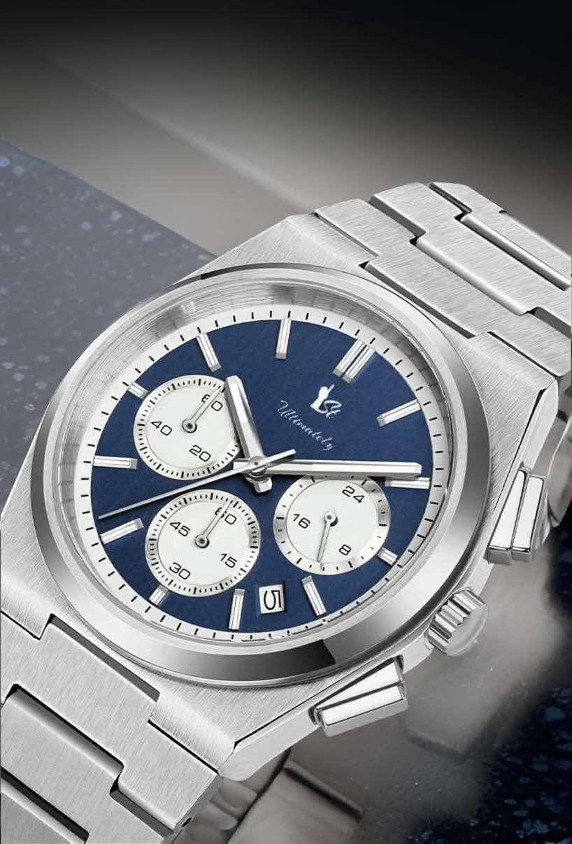 Chronographed Presidential Navy Blue