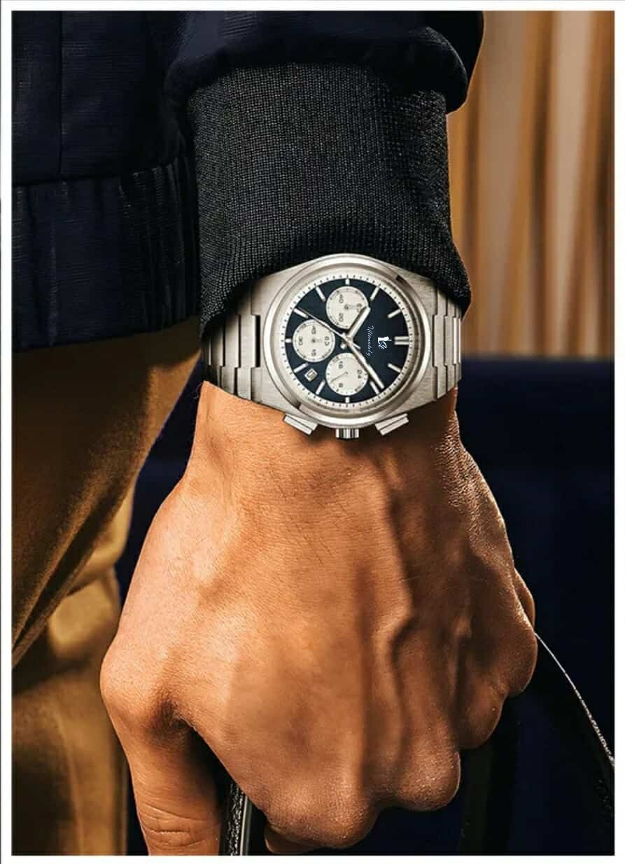 Chronographed Presidential Navy Blue