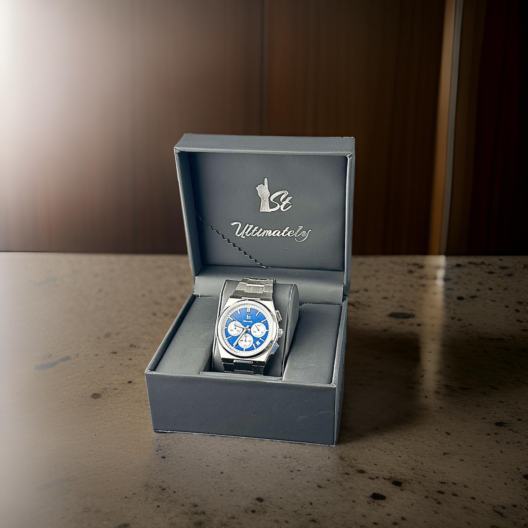 Chronographed Presidential Navy Blue