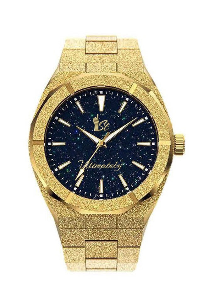 Frosted Blue Face Gold