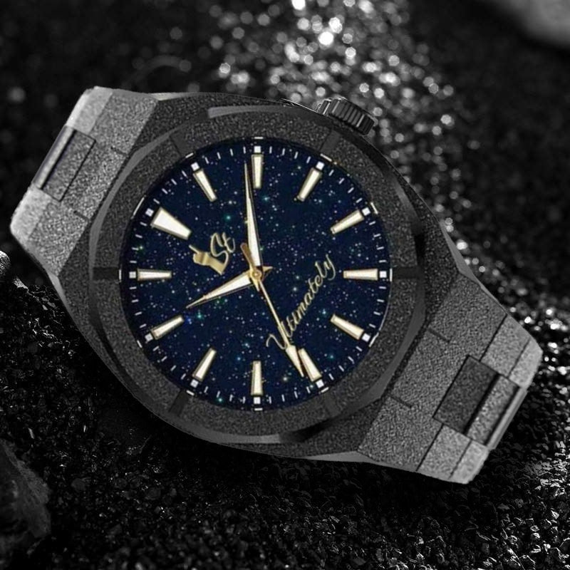 Frosted Blue Face Black