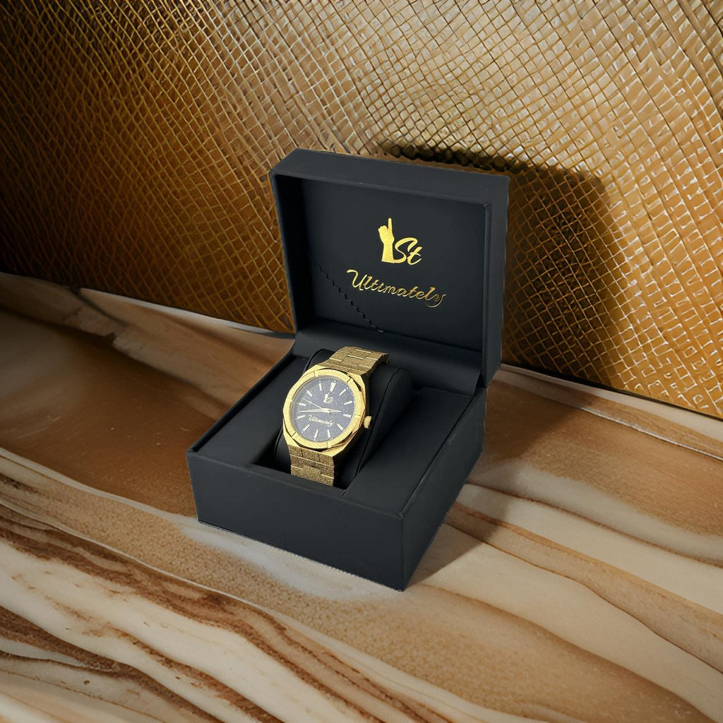 Frosted Blue Face Gold