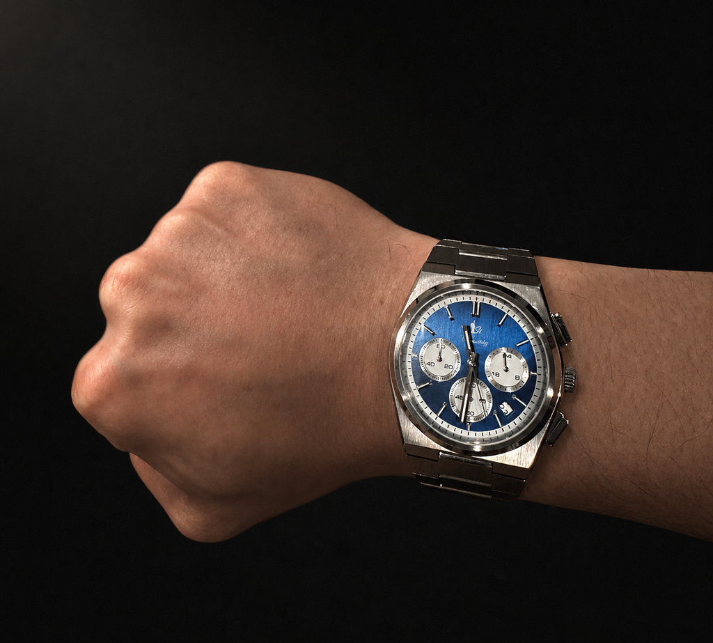 Chronographed Presidential Navy Blue
