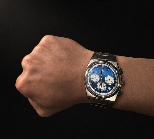 Chronographed Presidential Navy Blue