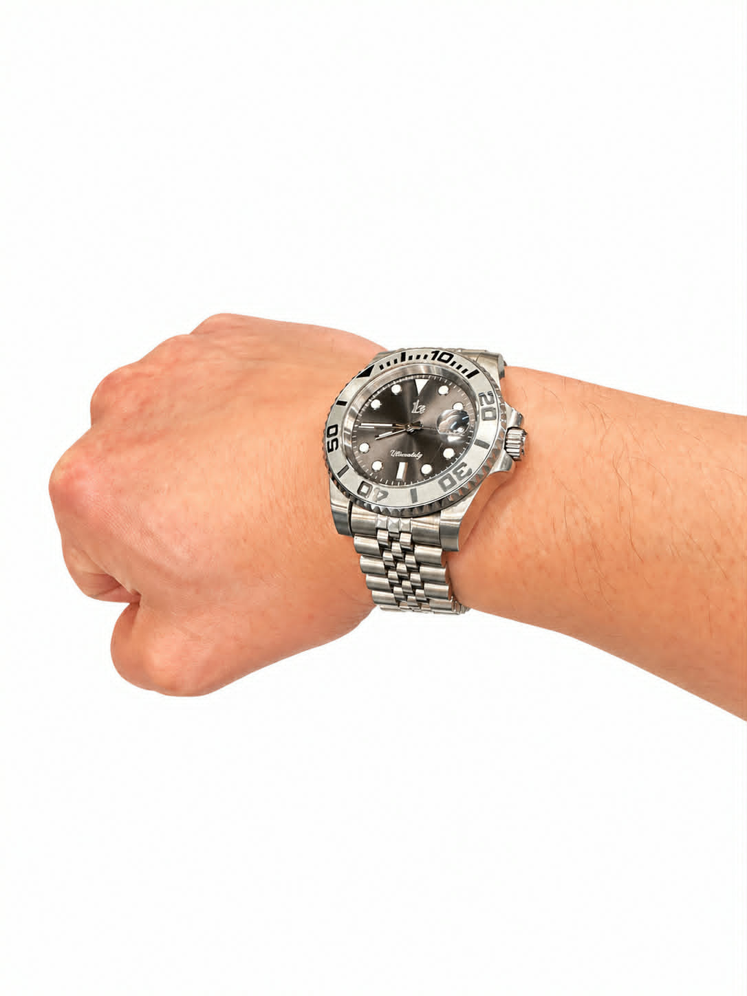 Rhodium Dial Dive Watch